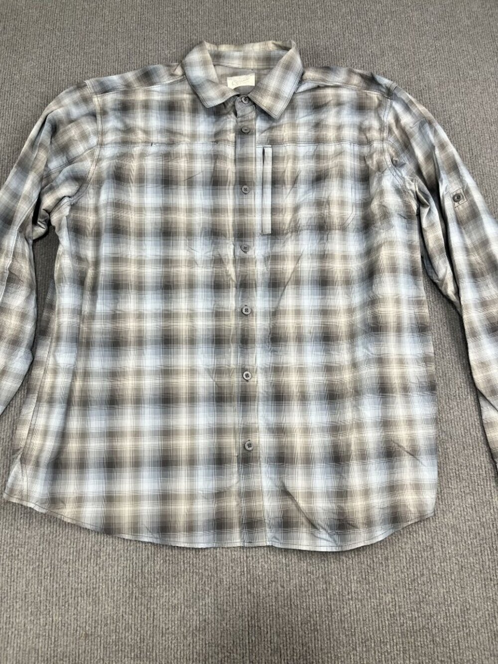 Gander Mountain Guide Series Mens Multicolor Plaid Button-Up Long Sleeve Shirt X